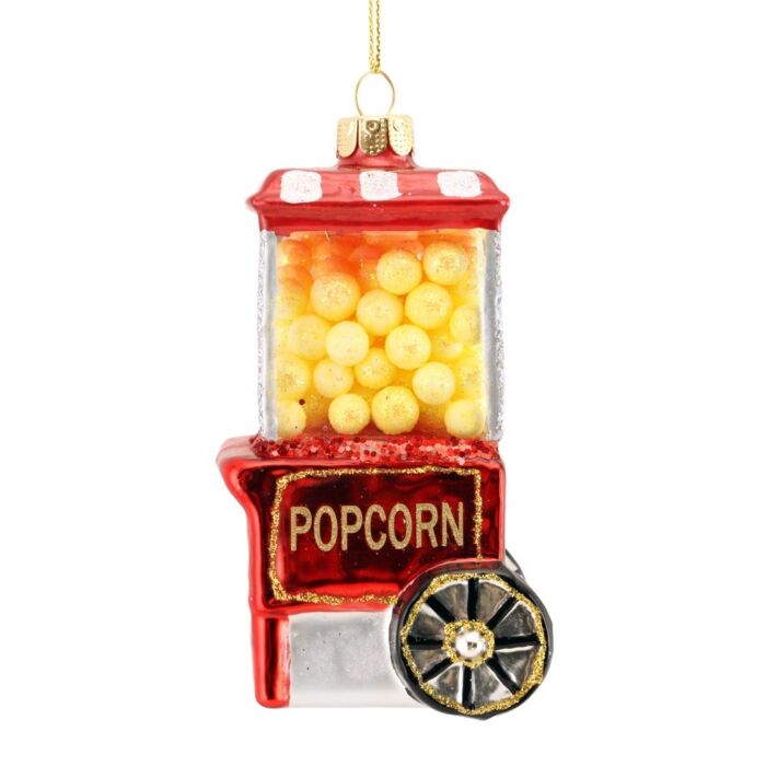 Gisela Graham Glass Popcorn Stand Decoration